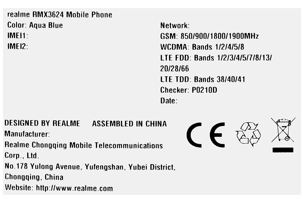 Điện thoại realme C33 (3GB/32GB) Màu Xanh