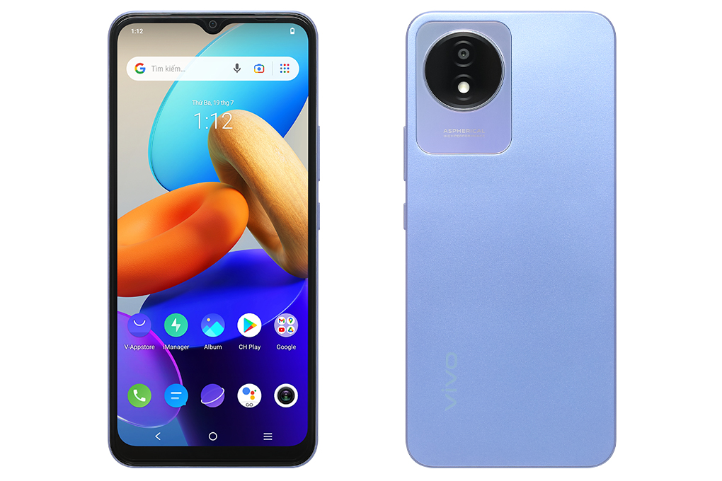Điện thoại vivo Y02 Màu Xanh tím