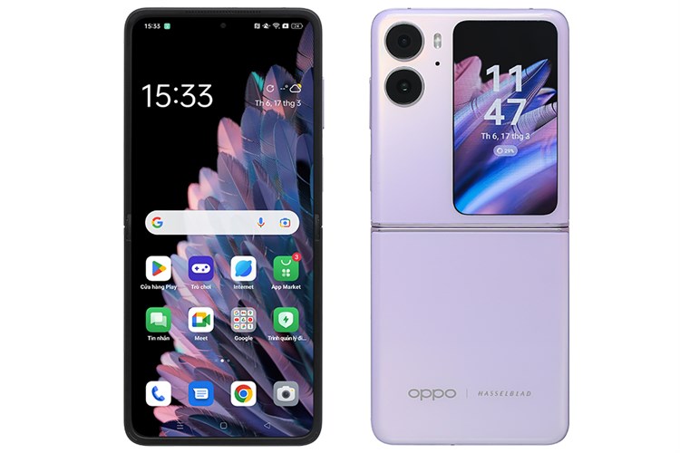 Điện thoại OPPO Find N2 Flip 5G 8GB/256GB Màu Tím