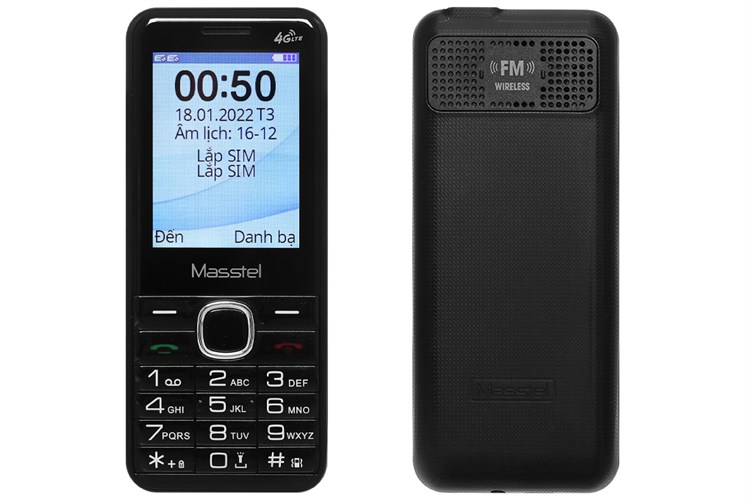 Điện thoại Masstel IZI 26 Màu Đen