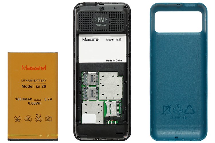 Điện thoại Masstel IZI 26 Màu Xanh Dương