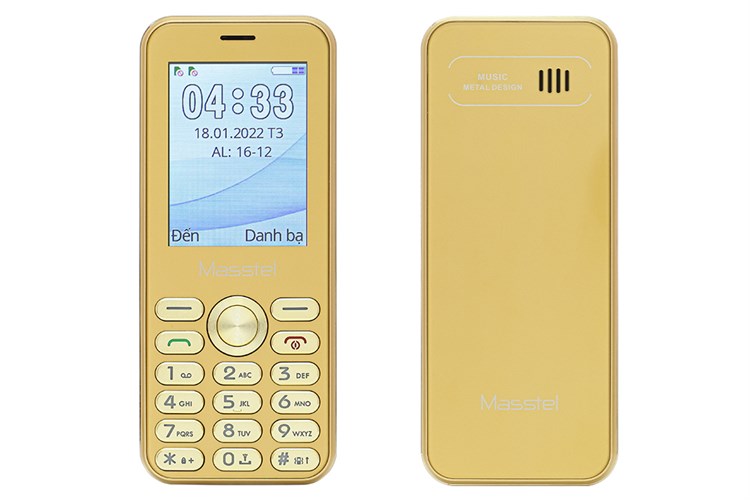 Điện thoại Masstel Lux 10 Màu Vàng
