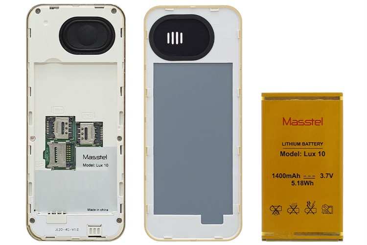 Điện thoại Masstel Lux 10 Màu Vàng