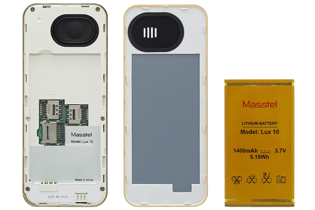 Điện thoại Masstel Lux 10 Màu Vàng