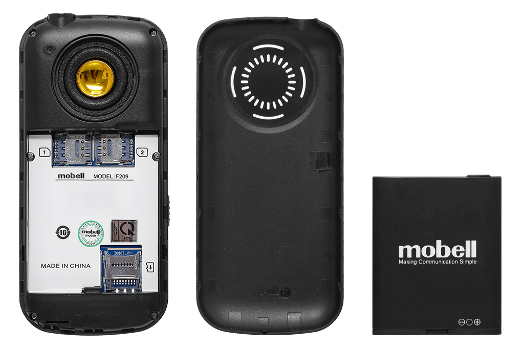 Điện thoại Mobell F209 Màu Đen