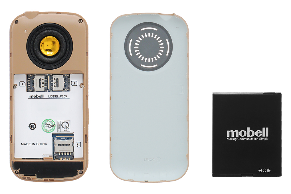 Điện thoại Mobell F209 Màu Vàng
