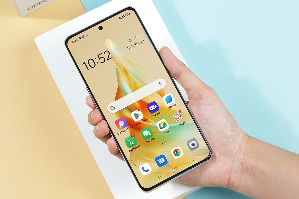 Điện thoại OPPO Reno8 T 5G 256GB Màu Vàng đồng