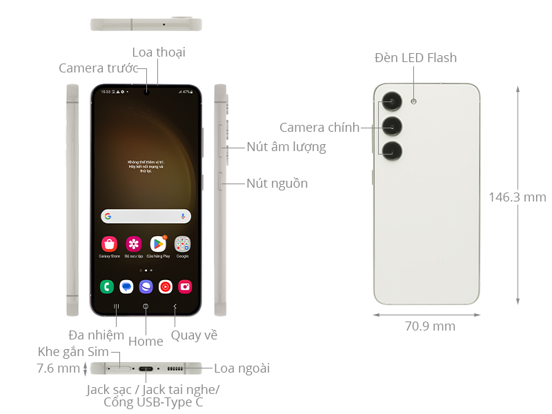 Điện thoại Samsung Galaxy S23 5G 256GB
