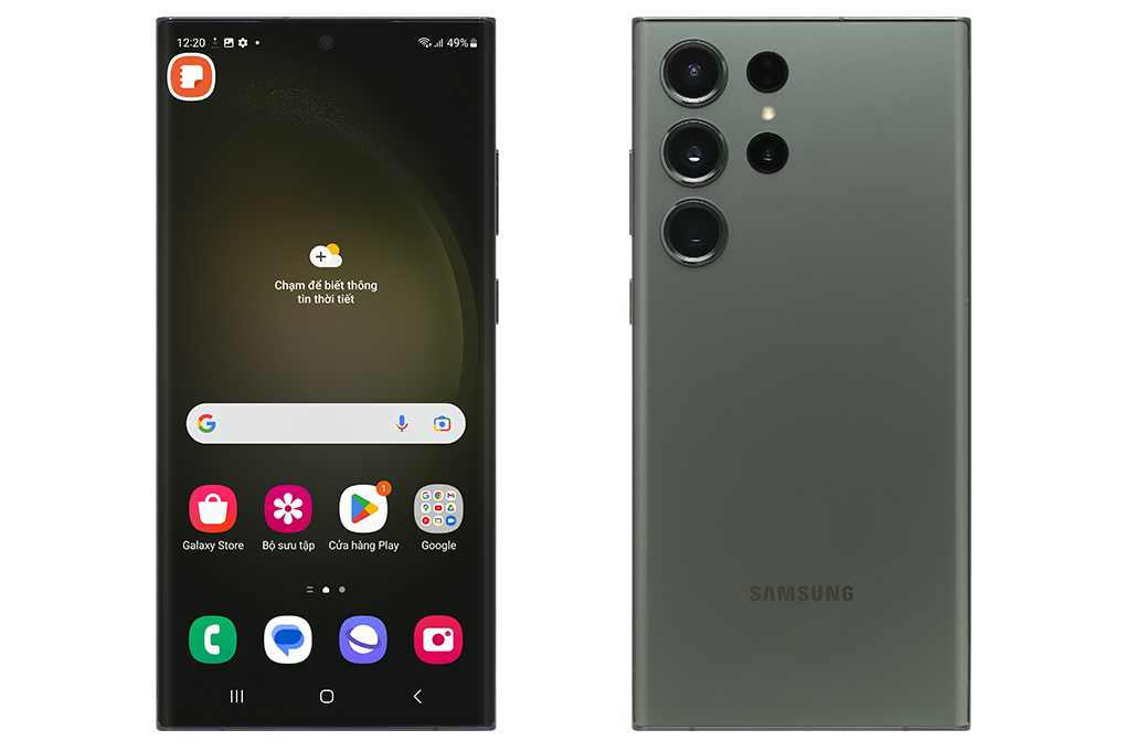 Điện thoại Samsung Galaxy S23 Ultra 5G 12GB/512GB Màu Xanh rêu