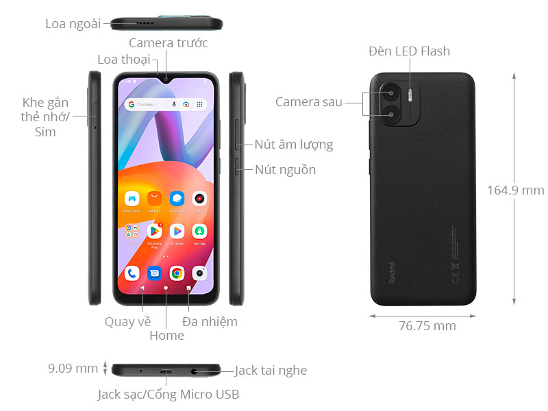 Điện thoại Xiaomi Redmi A2