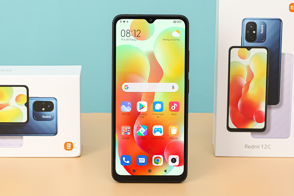 Điện thoại Xiaomi Redmi 12C 128GB Màu Xám