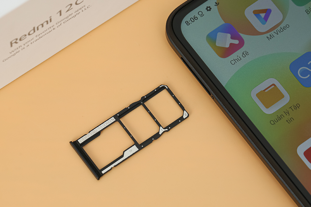 Điện thoại Xiaomi Redmi 12C 64GB Màu Xám