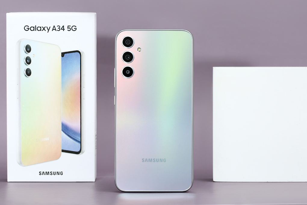 Điện thoại Samsung Galaxy A34 5G 128GB Màu Bạc