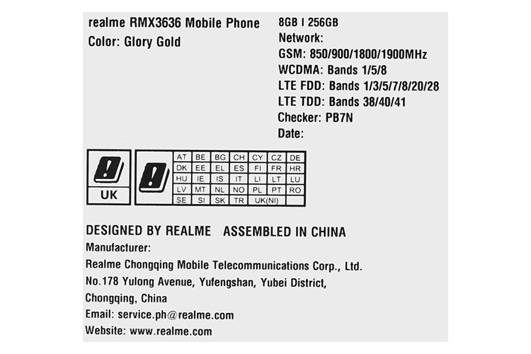 Điện thoại realme 11 8GB/256GB Màu Vàng