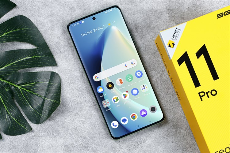 Điện thoại realme 11 Pro 5G Màu Xanh lá nhạt