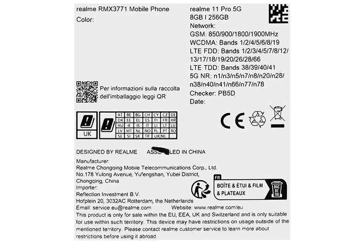 Điện thoại realme 11 Pro 5G Màu Trắng