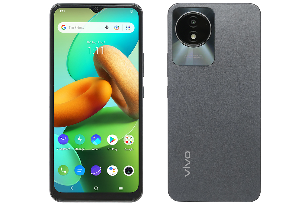 Điện thoại vivo Y02A Màu Đen