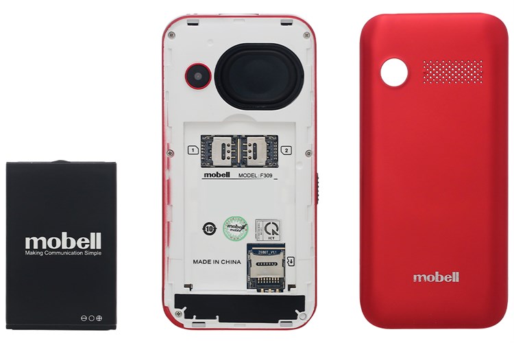 Điện thoại Mobell F309 4G Màu Đỏ