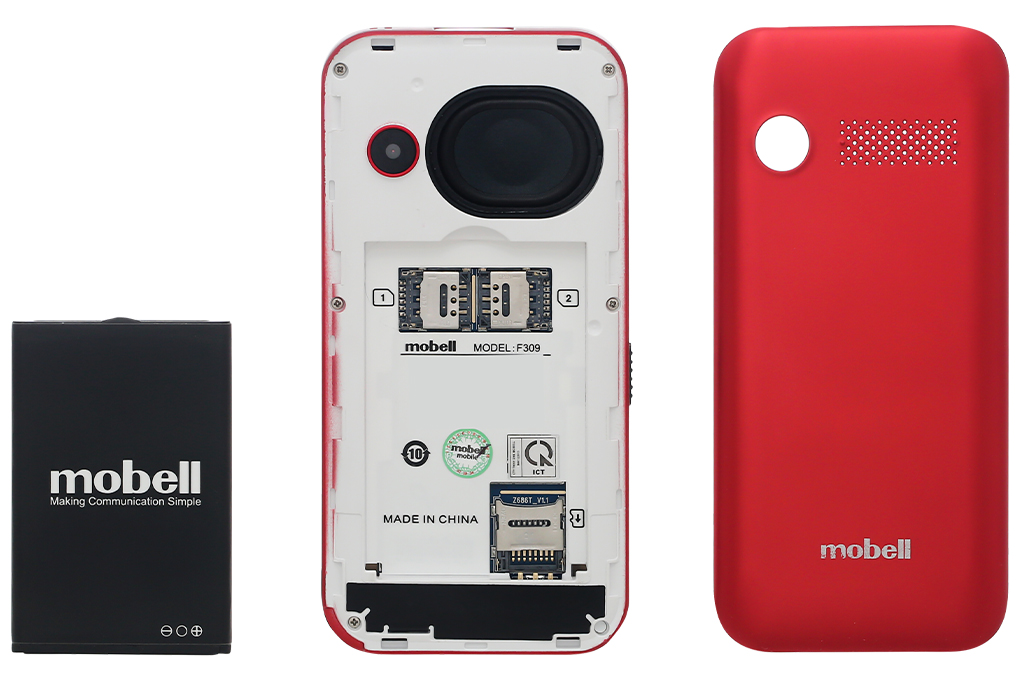 Điện thoại Mobell F309 4G Màu Đỏ
