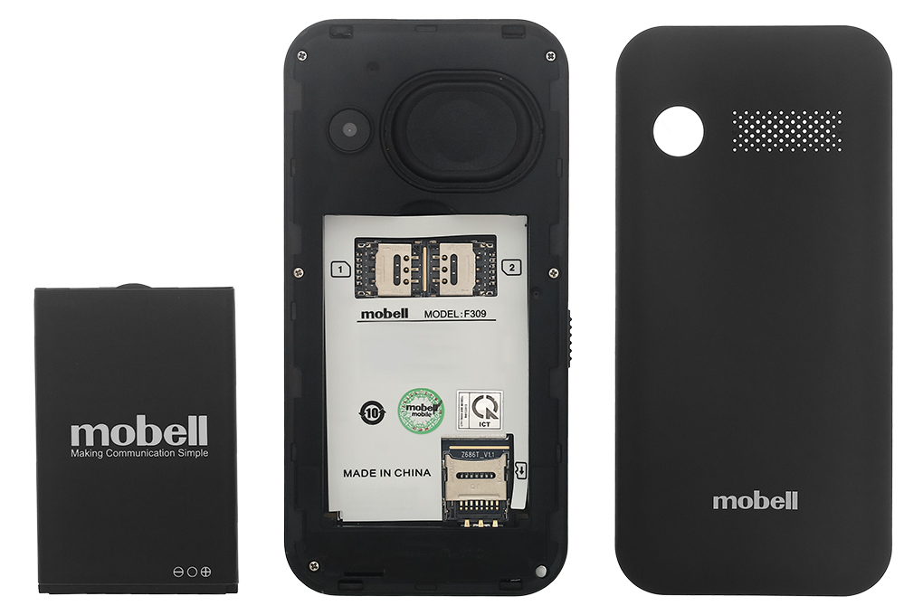 Điện thoại Mobell F309 4G Màu Đen