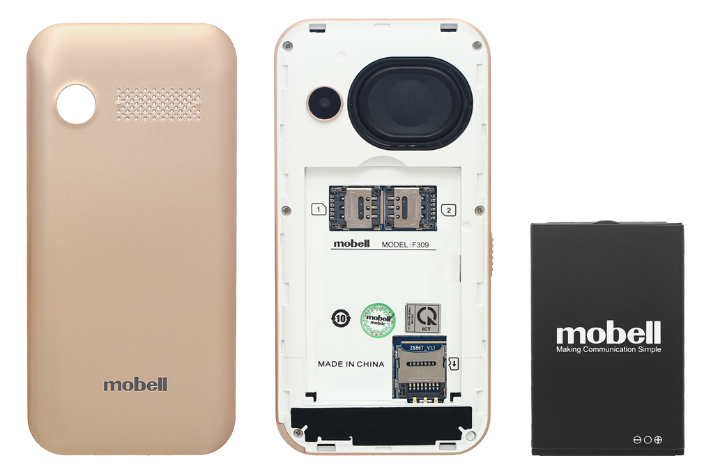Điện thoại Mobell F309 4G Màu Vàng
