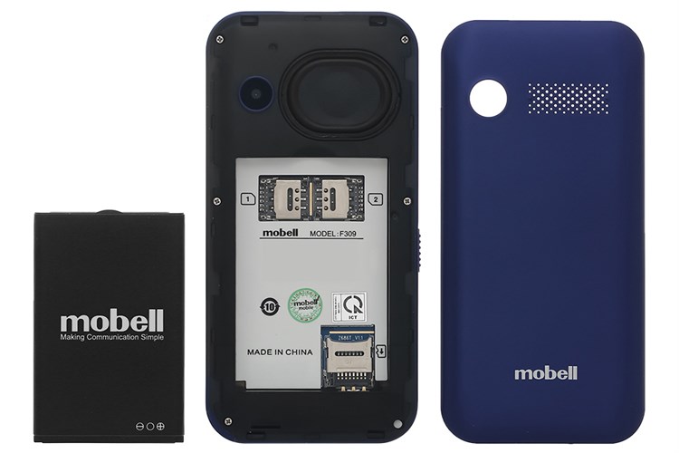Điện thoại Mobell F309 4G Màu Xanh Dương
