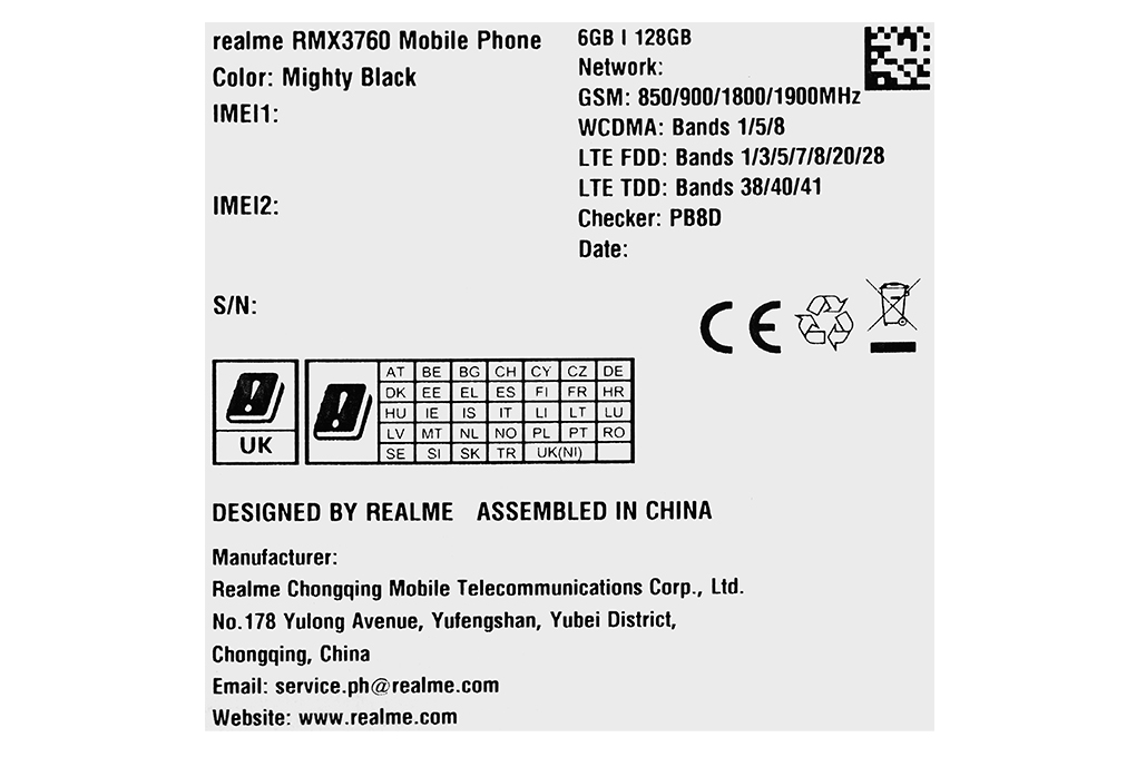 Điện thoại realme C53 6GB/128GB Màu Đen