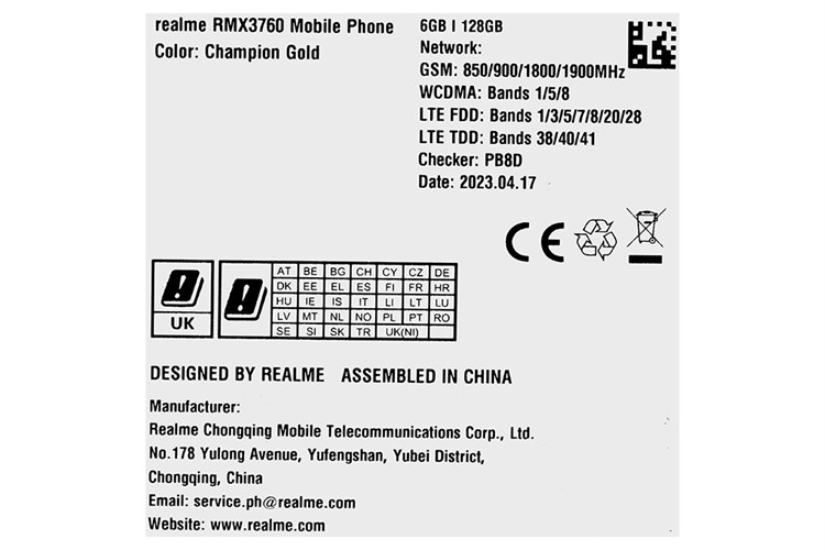 Điện thoại realme C53 6GB/128GB Màu Vàng