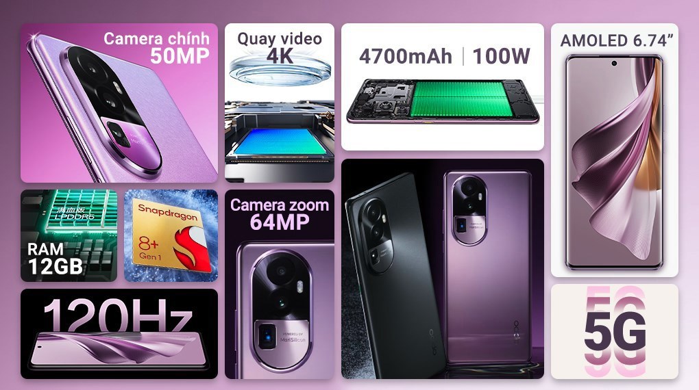 OPPO Reno10 Pro+ 5G 12GB/256GB - Chính hãng, giá tốt, có trả góp