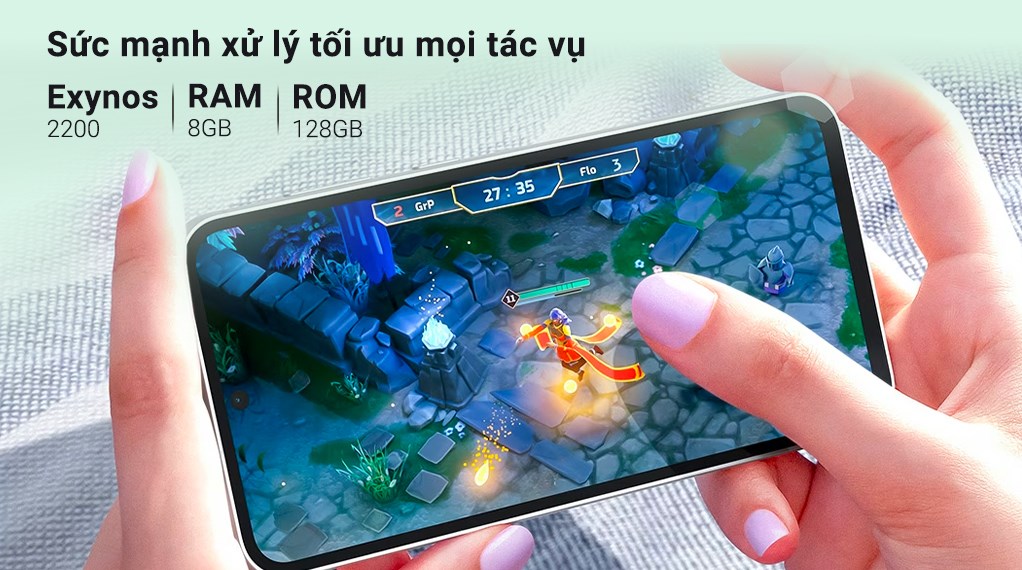 Điện thoại Samsung Galaxy S23 FE 5G 8GB/128GB Xanh mint/Trắng