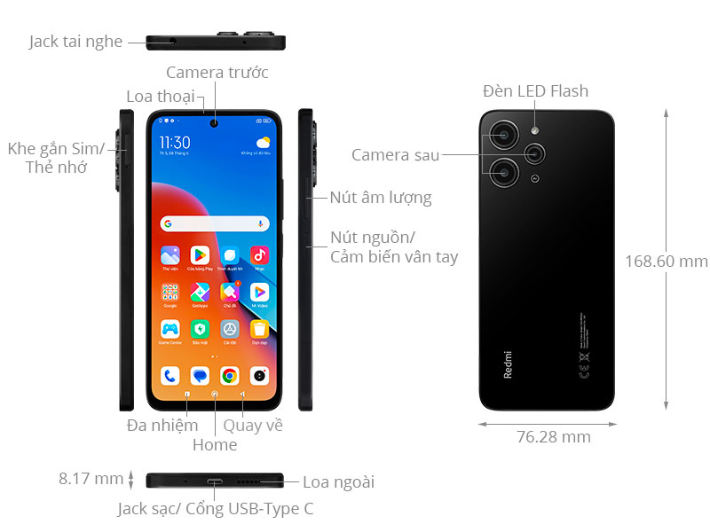 Điện thoại Xiaomi Redmi 12 4GB