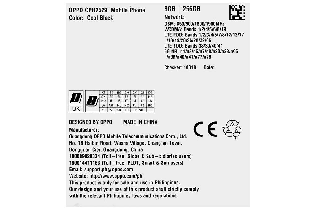 Điện thoại OPPO A98 5G 8GB/256GB Màu Đen