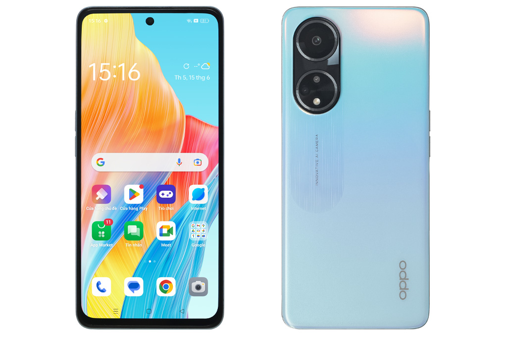 Điện thoại OPPO A98 5G 8GB/256GB Màu Xanh Dương