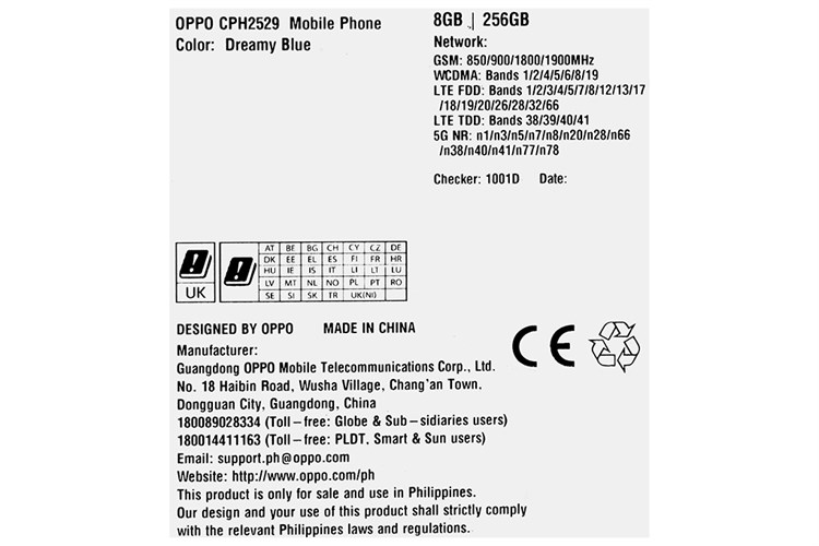Điện thoại OPPO A98 5G 8GB/256GB Màu Xanh Dương
