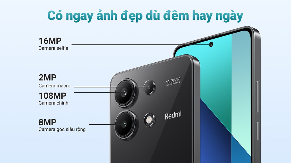 Camera chính 108MP siêu nét Camera chính 108MP siêu nét