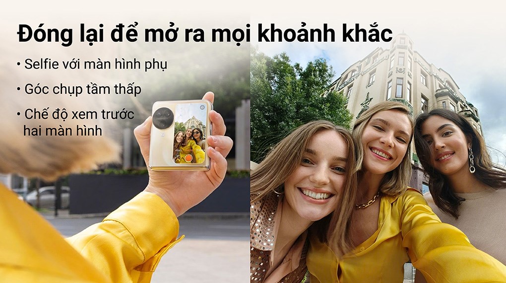 Điện thoại OPPO Find N3 Flip 5G 12GB/256GB Đen/Vàng đồng