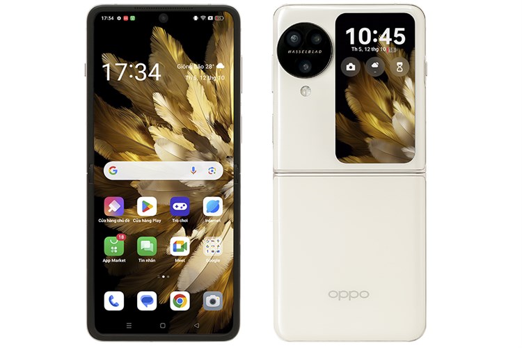Điện thoại OPPO Find N3 Flip 5G 12GB/256GB Đen/Vàng đồng Màu Vàng đồng