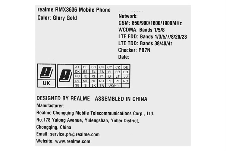 Điện thoại realme 11 8GB/128GB Màu Vàng