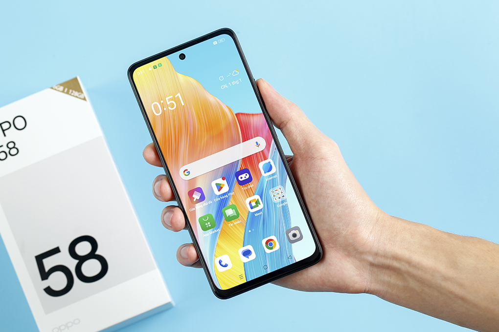 Điện thoại OPPO A58 8GB/128GB Màu Đen