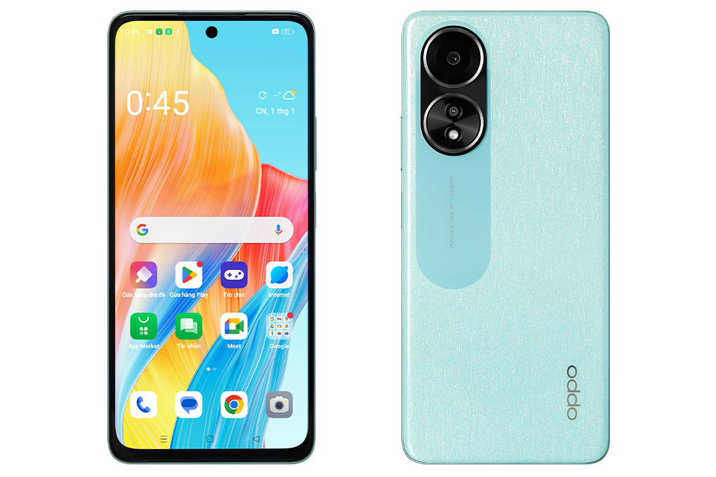 Điện thoại OPPO A58 8GB/128GB Màu Xanh ngọc