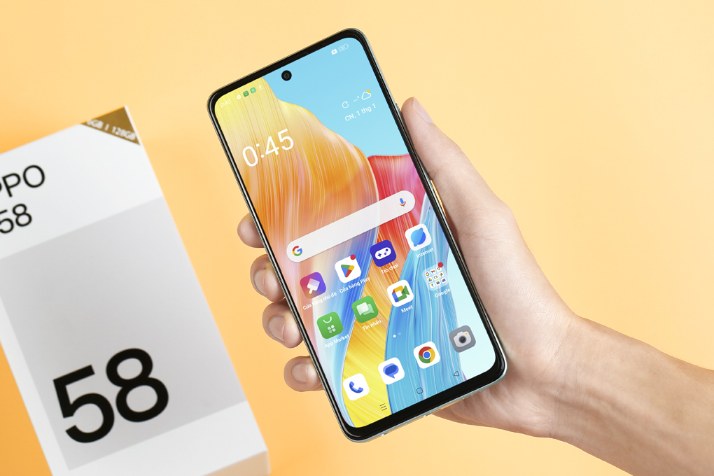 Điện thoại OPPO A58 8GB/128GB Màu Xanh ngọc