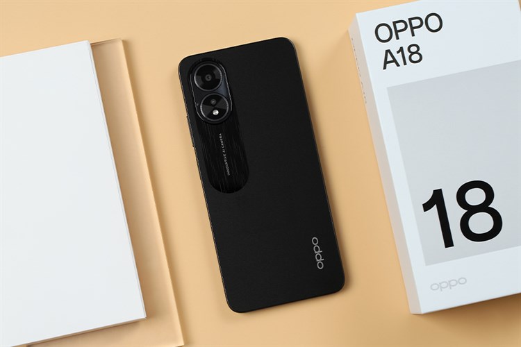 Điện thoại OPPO A18 4GB/64GB Màu Đen