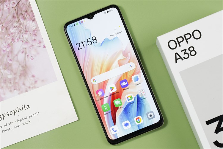 Điện thoại OPPO A38 4GB/128GB Màu Vàng đồng