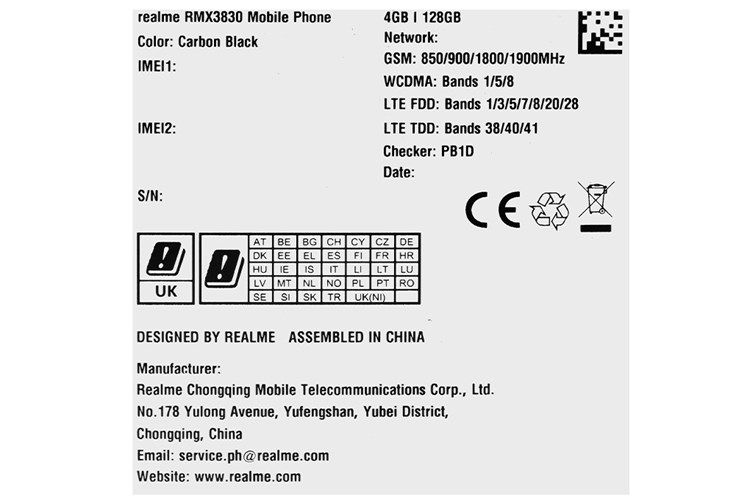 Điện thoại realme C51 4GB/128GB Màu Đen