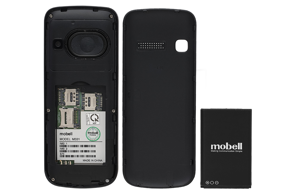 Điện thoại Mobell M331 4G Màu Đen