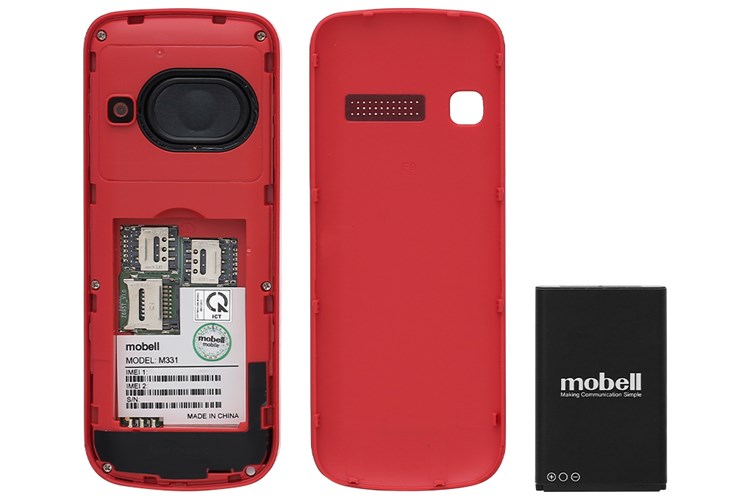 Điện thoại Mobell M331 4G Màu Đỏ