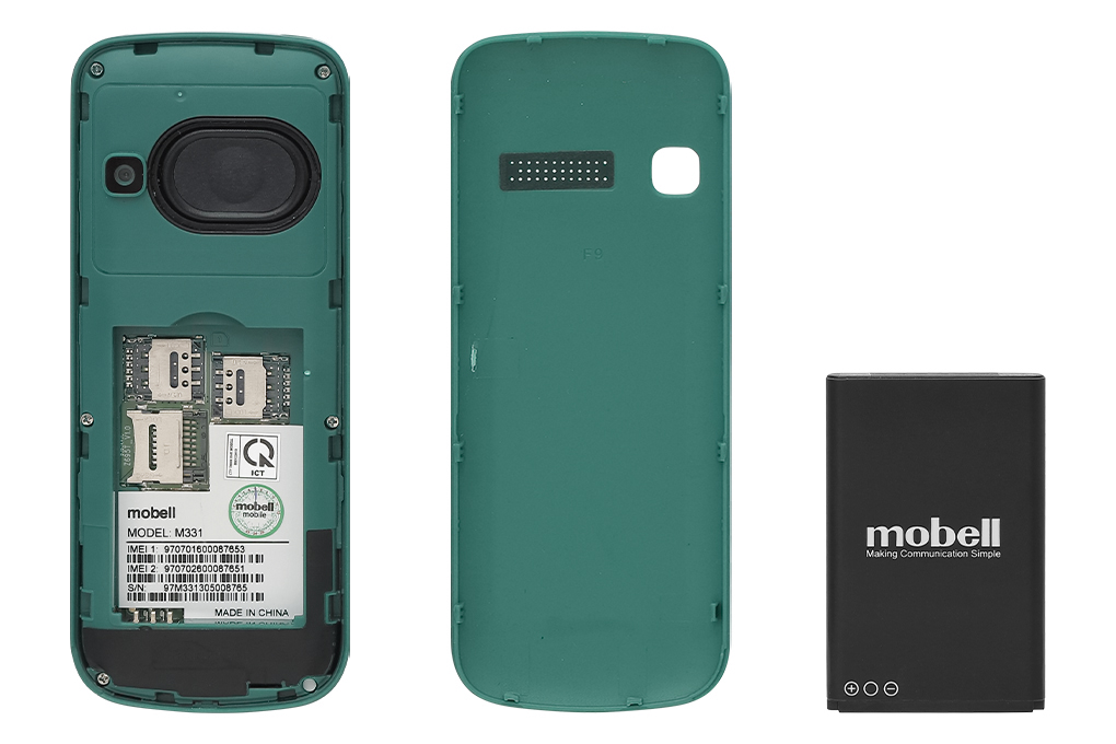 Điện thoại Mobell M331 4G Màu Xanh