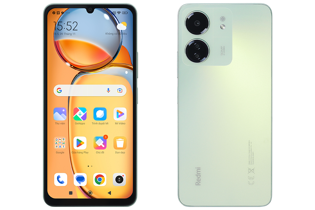 Điện thoại Xiaomi Redmi 13C 4GB/128GB Màu Xanh lá