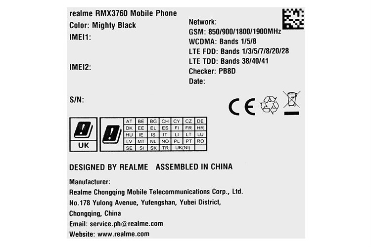 Điện thoại realme C53 8GB/256GB Màu Đen