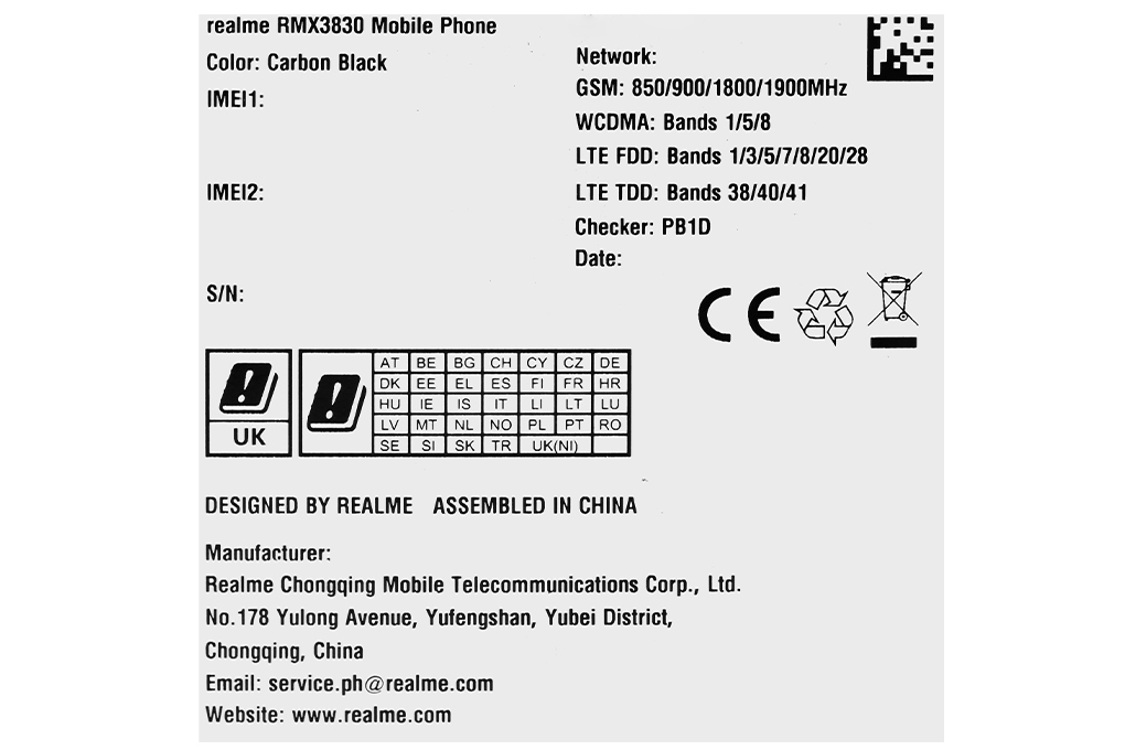 Điện thoại realme C51 3GB/64GB Màu Đen